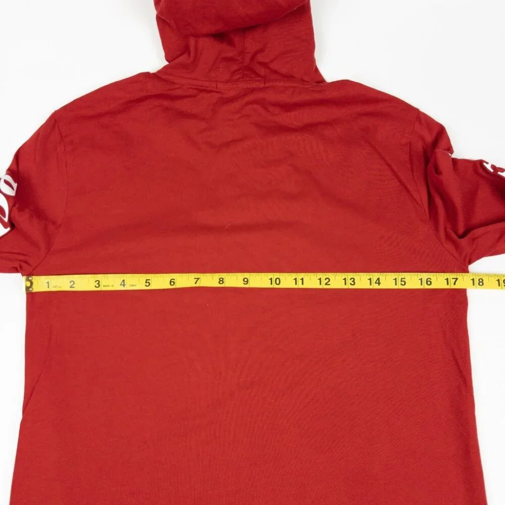 Polo Ralph Lauren Suicide Skier Hoodie Men's XS Pullover Lightweight Red - Picture 13 of 14